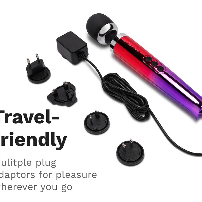 Le Wand Die Cast Plug-In Massager - Rainbow