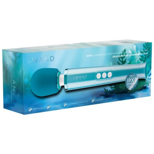 Le Wand Dive Rechargeable Massager - Blue