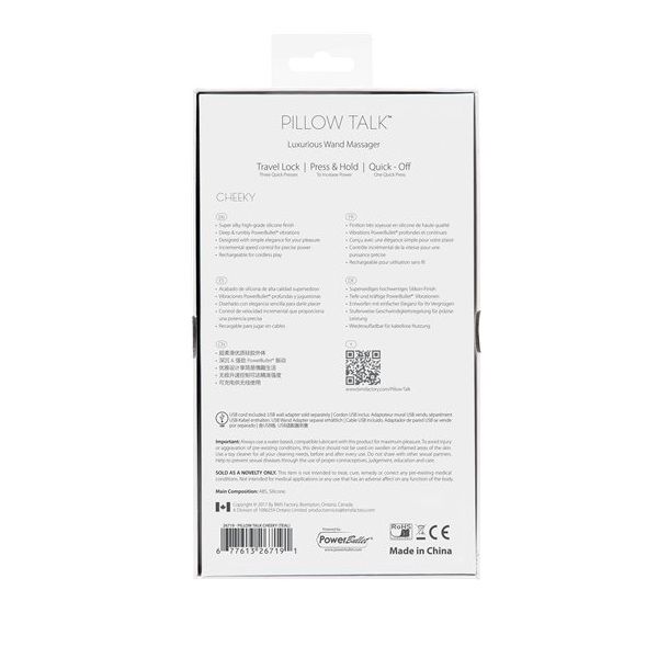 Pillow Talk Cheeky Wand Vibe - Pink