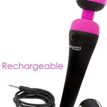 Palmpower Recharge Massager Wireless USB Charging - Fuschia