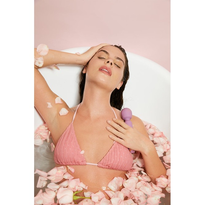 SVAKOM Mini Emma Neo Interactive Wand Vibrator - Romantic Rose