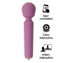 SVAKOM Mini Emma Neo Interactive Wand Vibrator - Romantic Rose