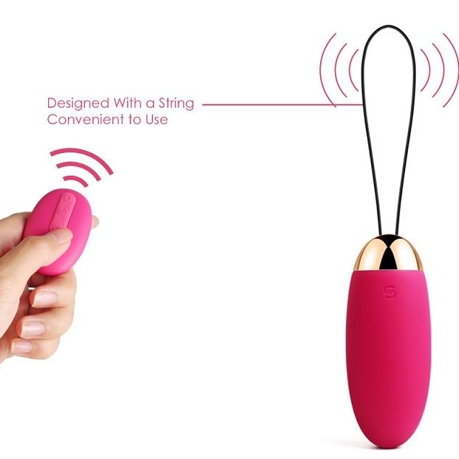 SVAKOM Elva Remote Control Egg Vibrator - Plum Red