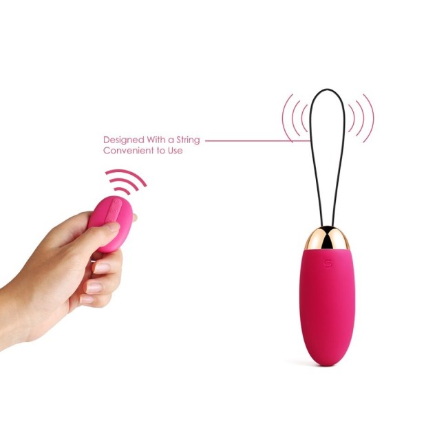 SVAKOM Elva Remote Control Egg Vibrator - Plum Red