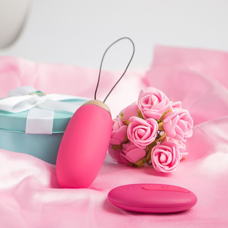 SVAKOM Elva Remote Control Egg Vibrator - Plum Red