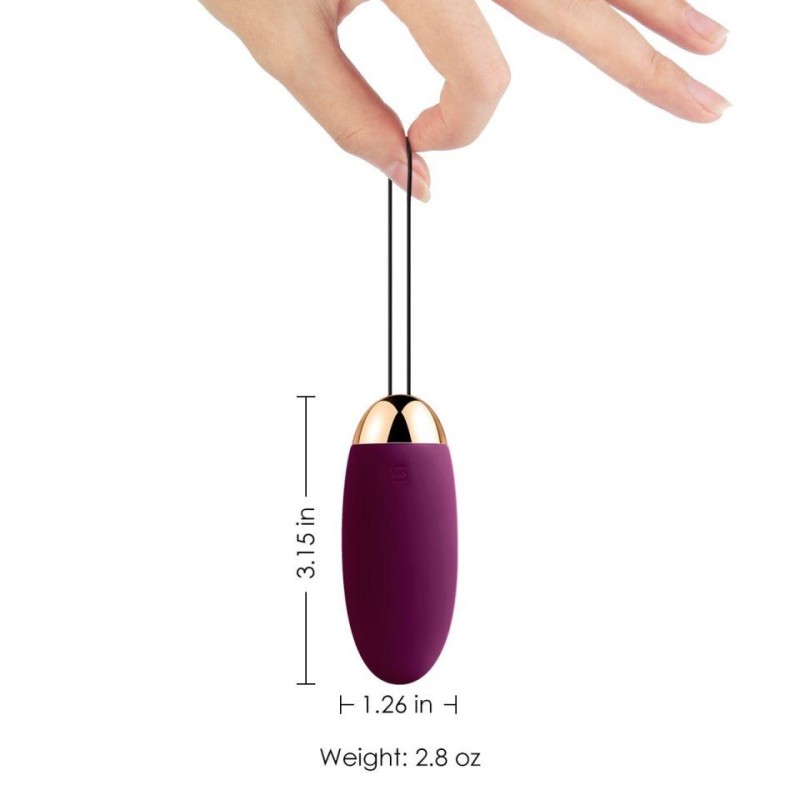 SVAKOM Elva Remote Control Egg Vibrator - Violet