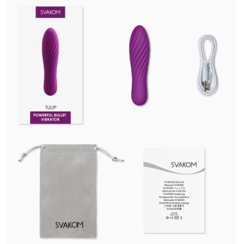 SVAKOM Tulip Bullet Vibrator - Black