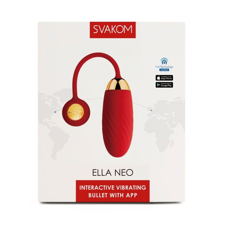 SVAKOM Ella Neo Interactive Egg Vibrator - Red