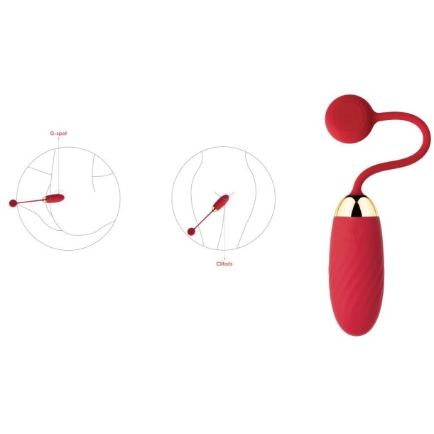 SVAKOM Ella APP Egg Vibrator- Red