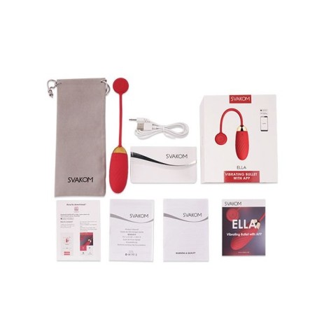 SVAKOM Ella APP Egg Vibrator- Red