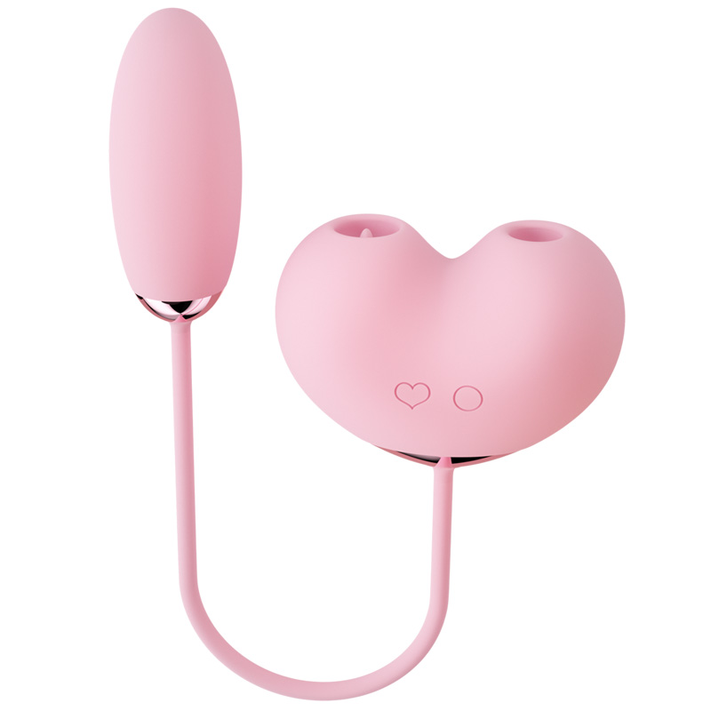 SVAKOM Magic Heart Plus Licking & Sucking Vibrator - Pink