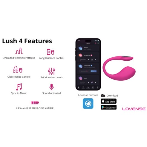 Lovense Lush 4 - G-Spot Egg Vibrator App Controlled