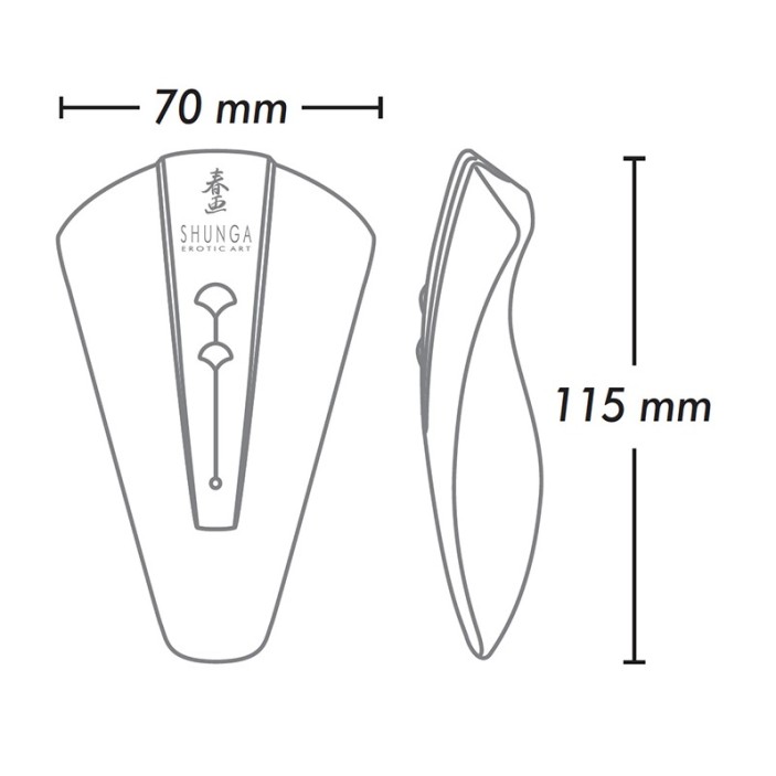 Shunga Obi Clitoral Massager - Black