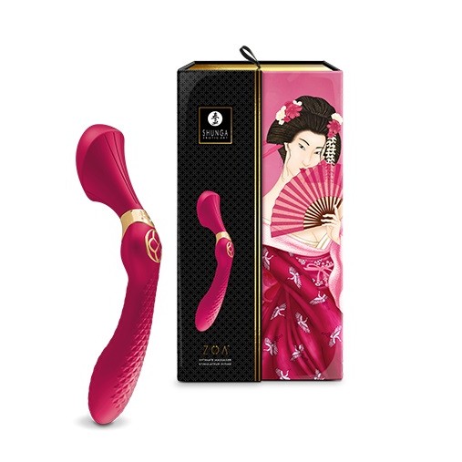 Shunga Zoa Massager - Raspberry