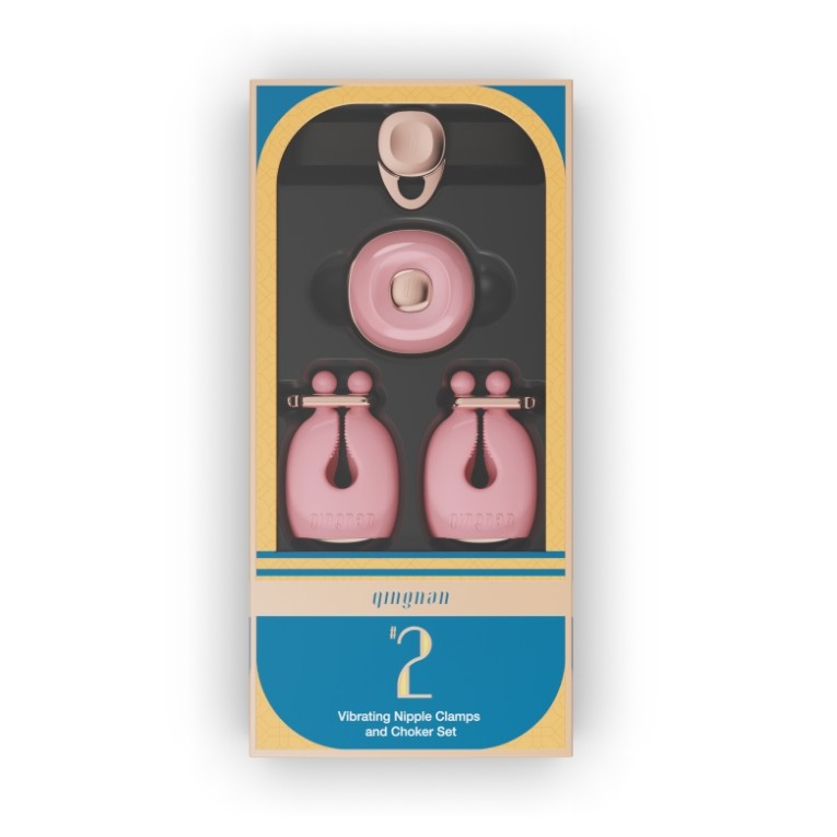 Qingnan Vibro Nipple Clamps Set #2 - Green