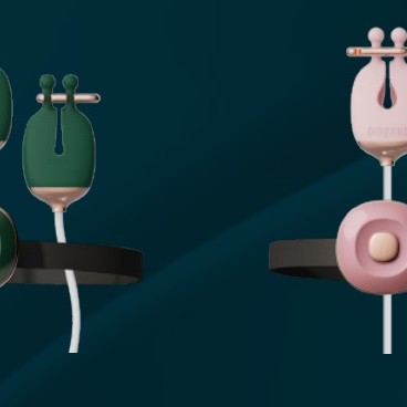 Qingnan Vibro Nipple Clamps Set #2 - Green