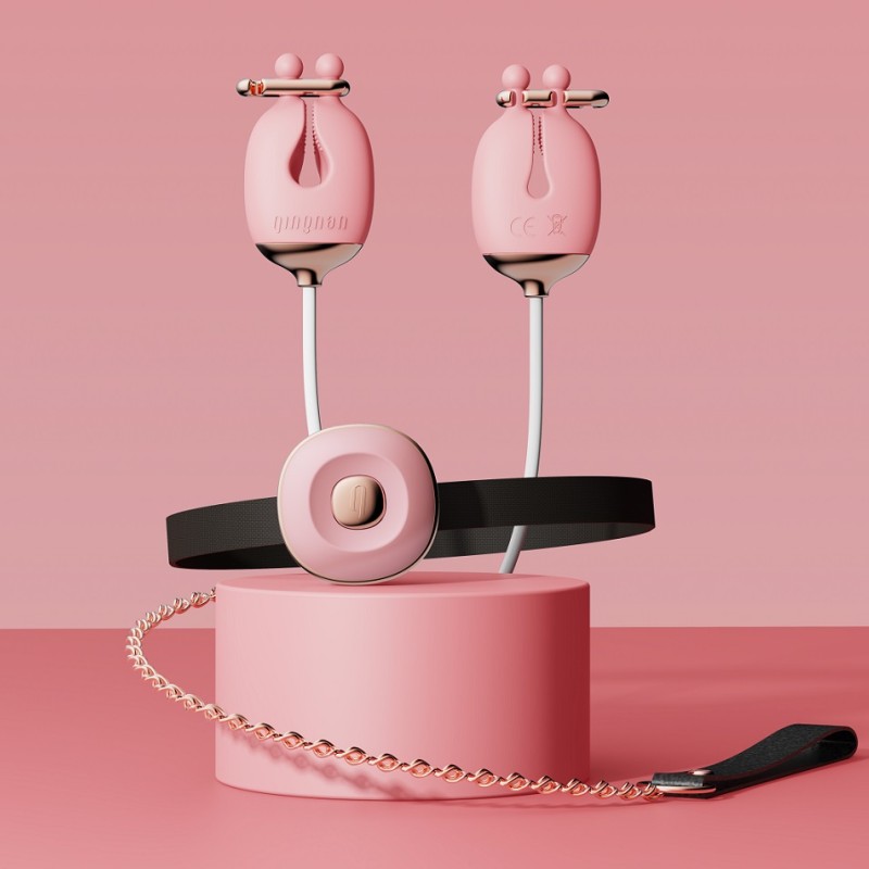 Qingnan Vibro Nipple Clamps Set #2 - Green