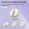 Qingnan Wireless Vibro Nipple Clamps #3 - Flesh Pink
