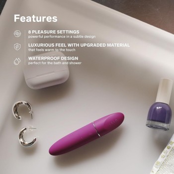 Lelo Mia 3 Mini Vibrator - Deep Rose