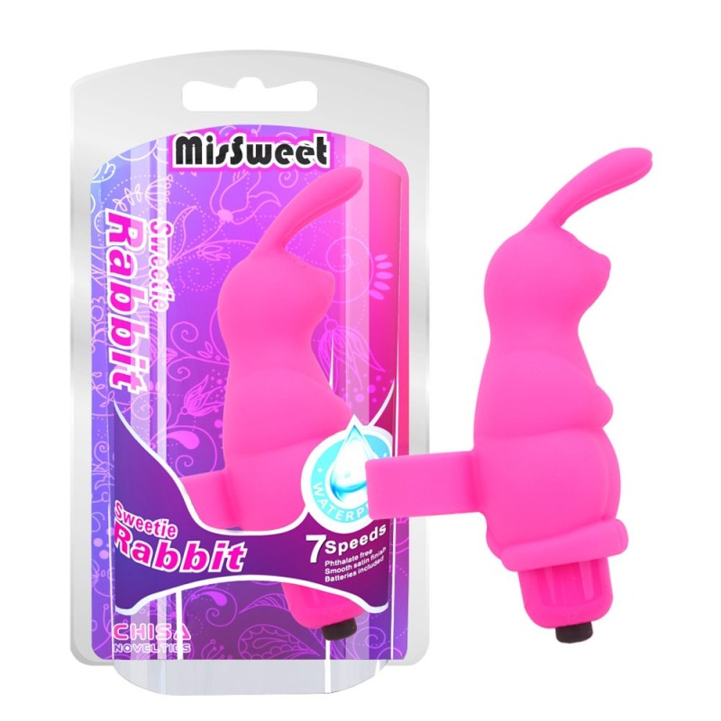 Chisa Sweetie Rabbit Finger Vibe - Pink