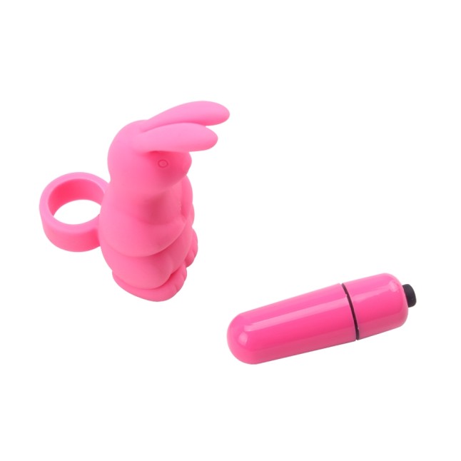 Chisa Sweetie Rabbit Finger Vibe - Pink