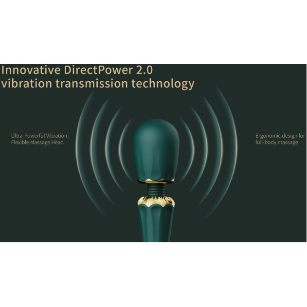 Zalo Kyro Wand Massager - Turquoise Green