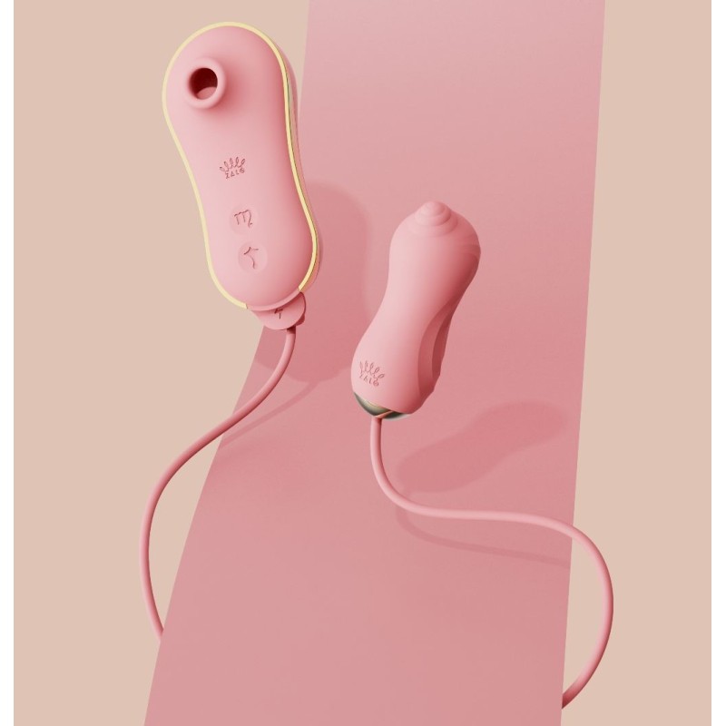 Zalo Unicorn APP Massager Set - Strawberry Pink