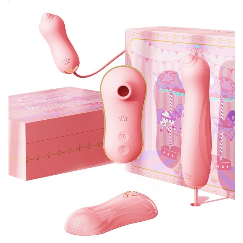 Zalo Unicorn APP Massager Set - Strawberry Pink