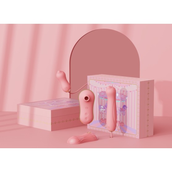 Zalo Unicorn APP Massager Set - Strawberry Pink