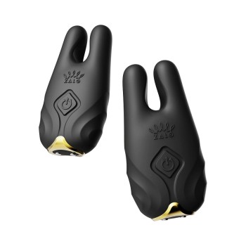 Zalo Nave APP Vibro Nipple Clamps - Velvet Purple