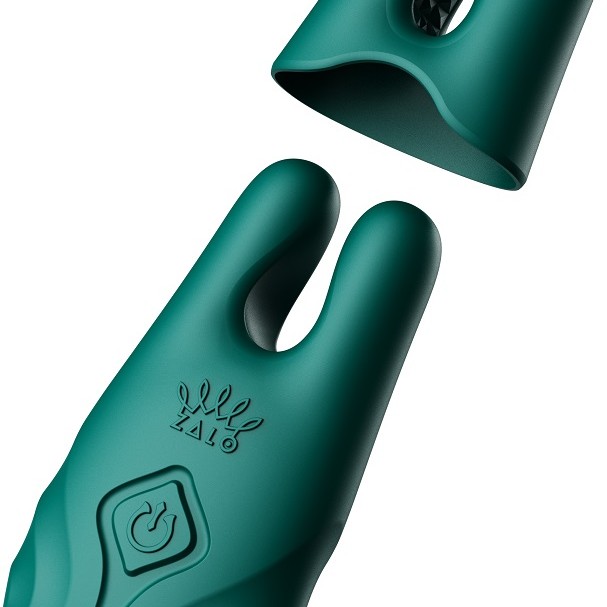 Zalo Nave APP Vibro Nipple Clamps - Velvet Purple