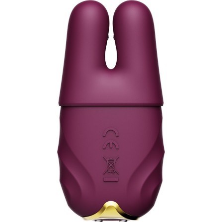 Zalo Nave APP Vibro Nipple Clamps - Velvet Purple