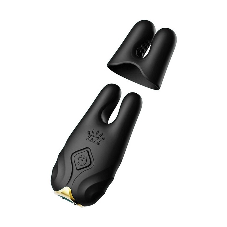 Zalo Nave APP Vibro Nipple Clamps - Velvet Purple