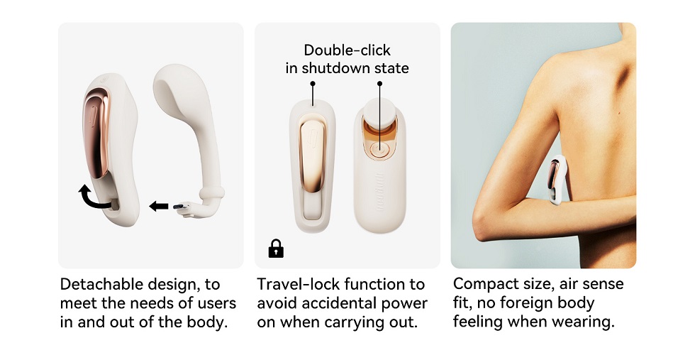 Qingnan - Wearable Vibrator #6 - Beige photo-10