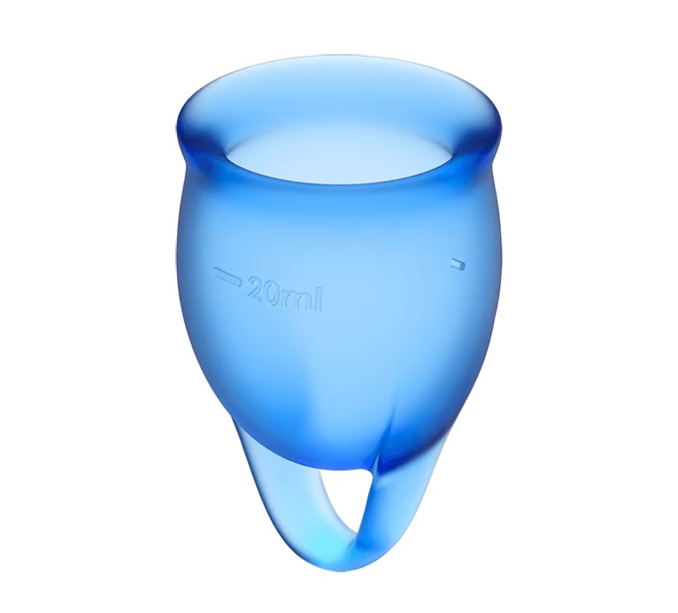 Satisfyer - Feel Confident Menstrual Cup - Dark Blue photo-4