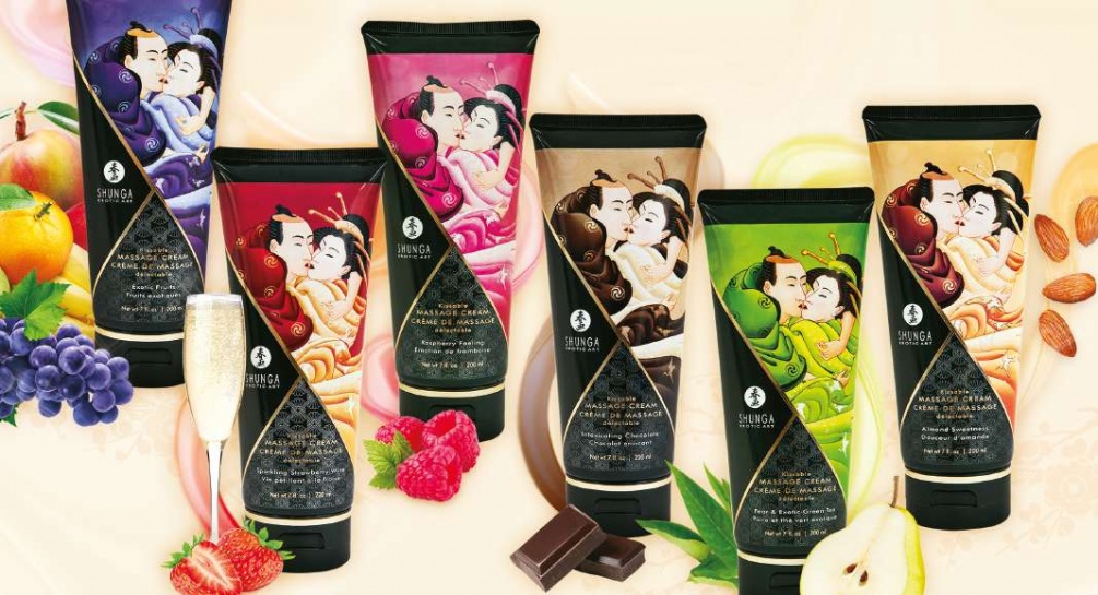Shunga - Kissable Massage Cream Pear and Exotic Green Tea - 200ml photo-2