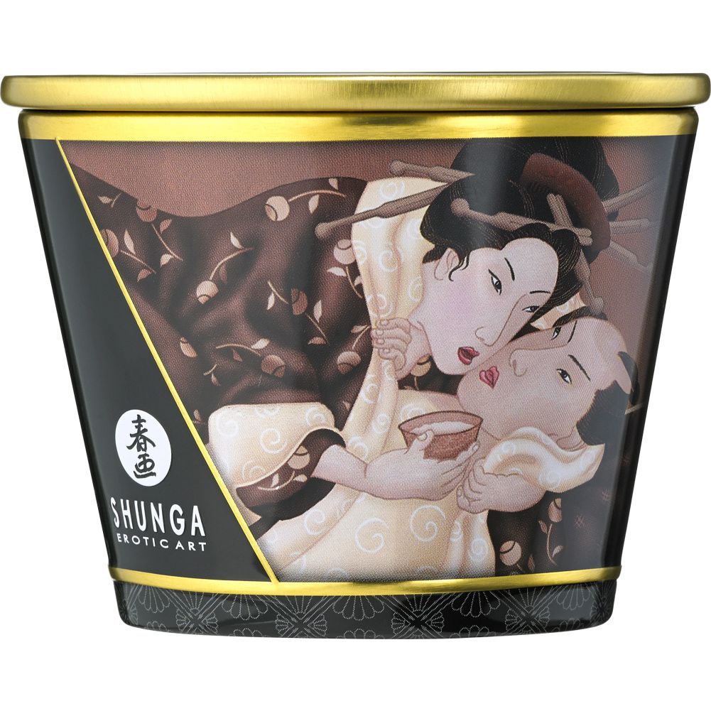 Shunga - Excitation Massage Candle Intoxicating Chocolate - 170ml photo-2