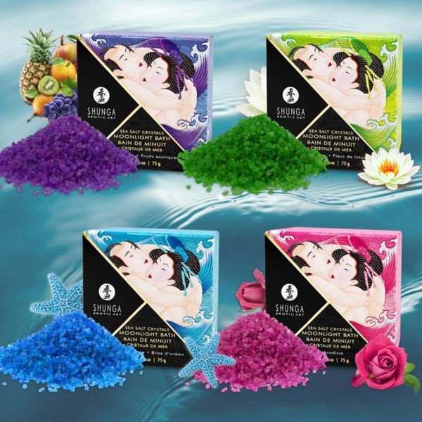 Shunga - Crystal Bath Salt Lotus Flower - 75g photo-3