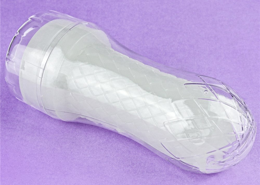 Lovetoy - Lumino Play Ribbed Masturbator - Clear photo-6