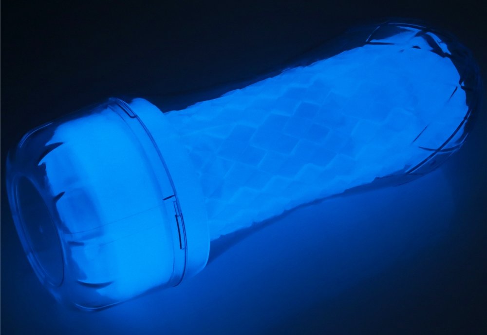 Lovetoy - Lumino Play Ribbed Masturbator - Clear photo-11