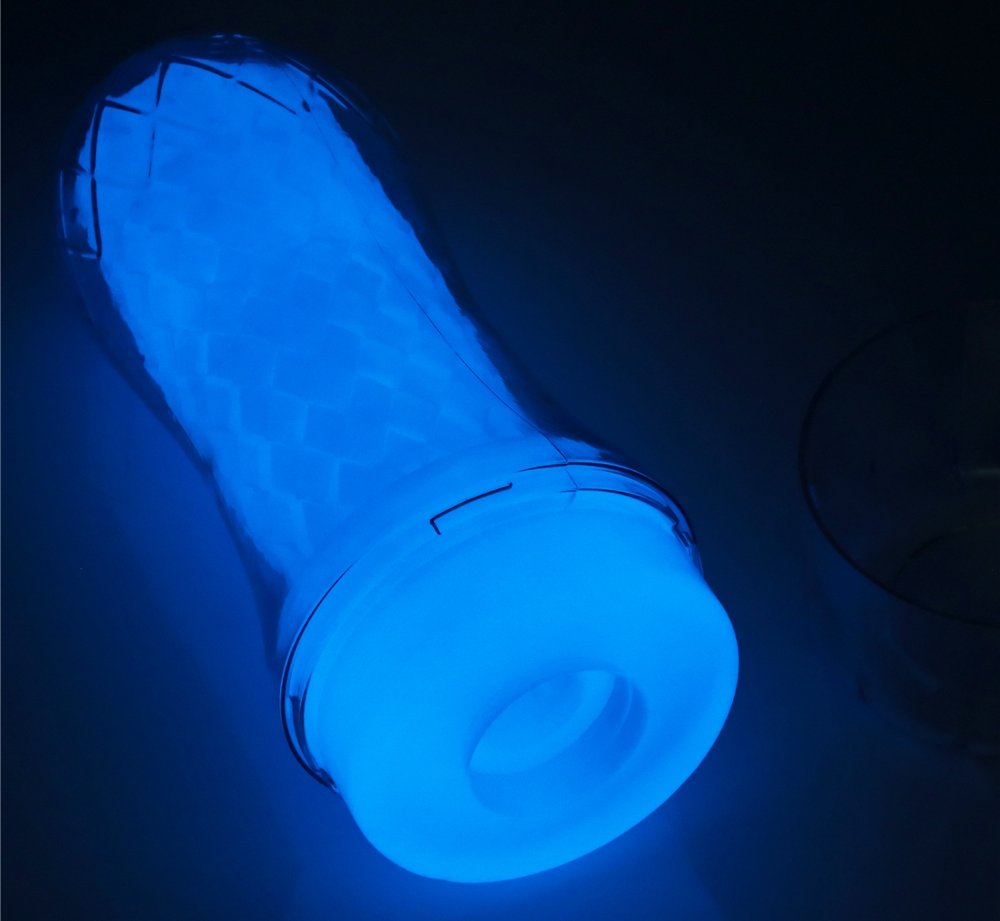 Lovetoy - Lumino Play Ribbed Masturbator - Clear photo-14