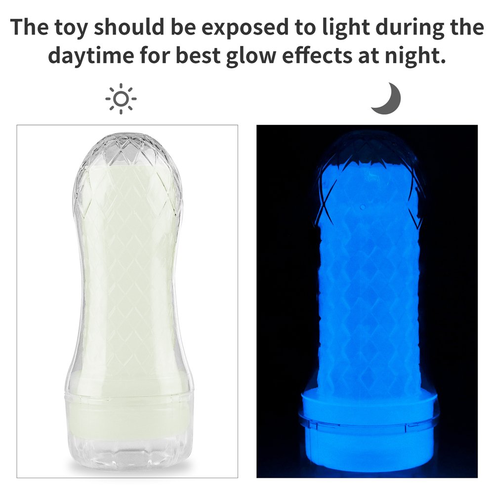Lovetoy - Lumino Play Ribbed Masturbator - Clear photo-18