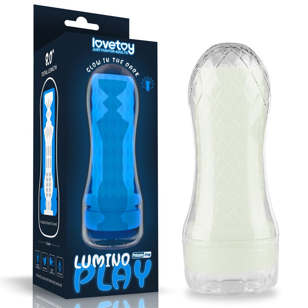 Lovetoy - Lumino Play Pocketed Masturbator - Clear photo-20