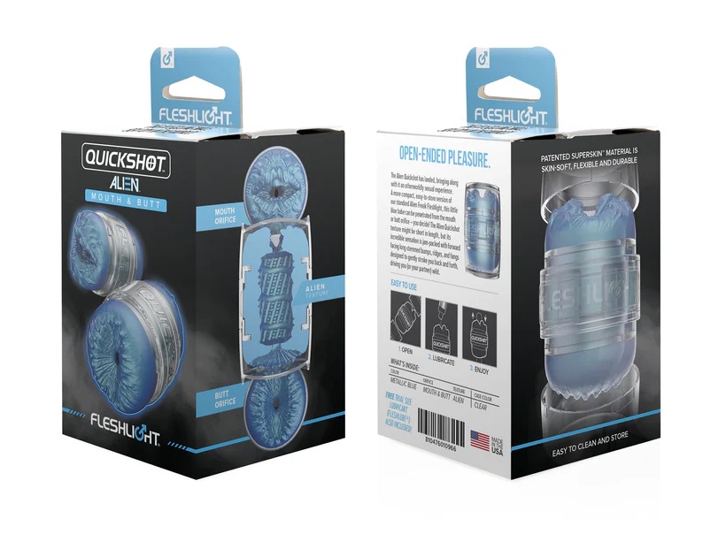 Fleshlight - Quickshot Alien - Blue photo-6