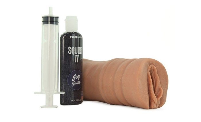 Doc Johnson - Squirt It Squirting Pussy Stroker - Flesh photo-5