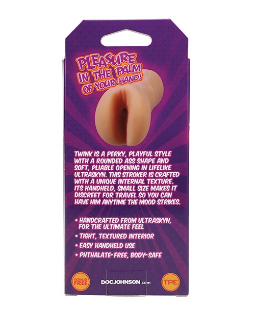 Doc Johnson - Palm Pal Twink Ass Stroker - Vanilla photo-5