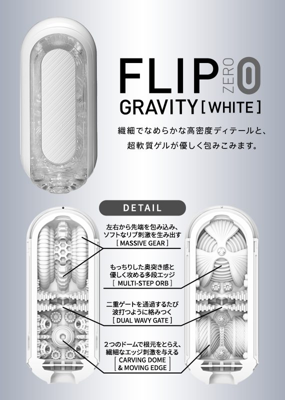 Tenga - Flip Zero Gravity - White photo-7