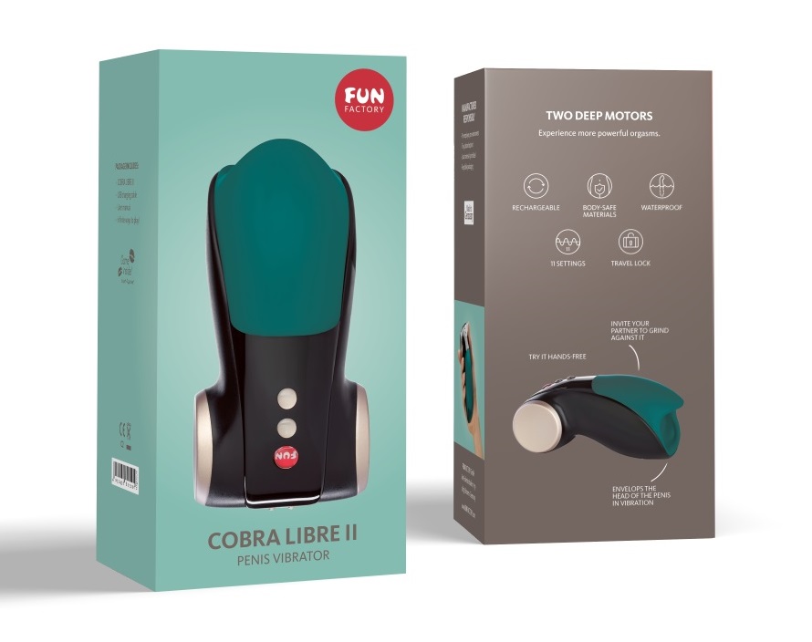 Fun Factory - Cobra Libre II Penis Massager - Deep Sea Blue photo-6