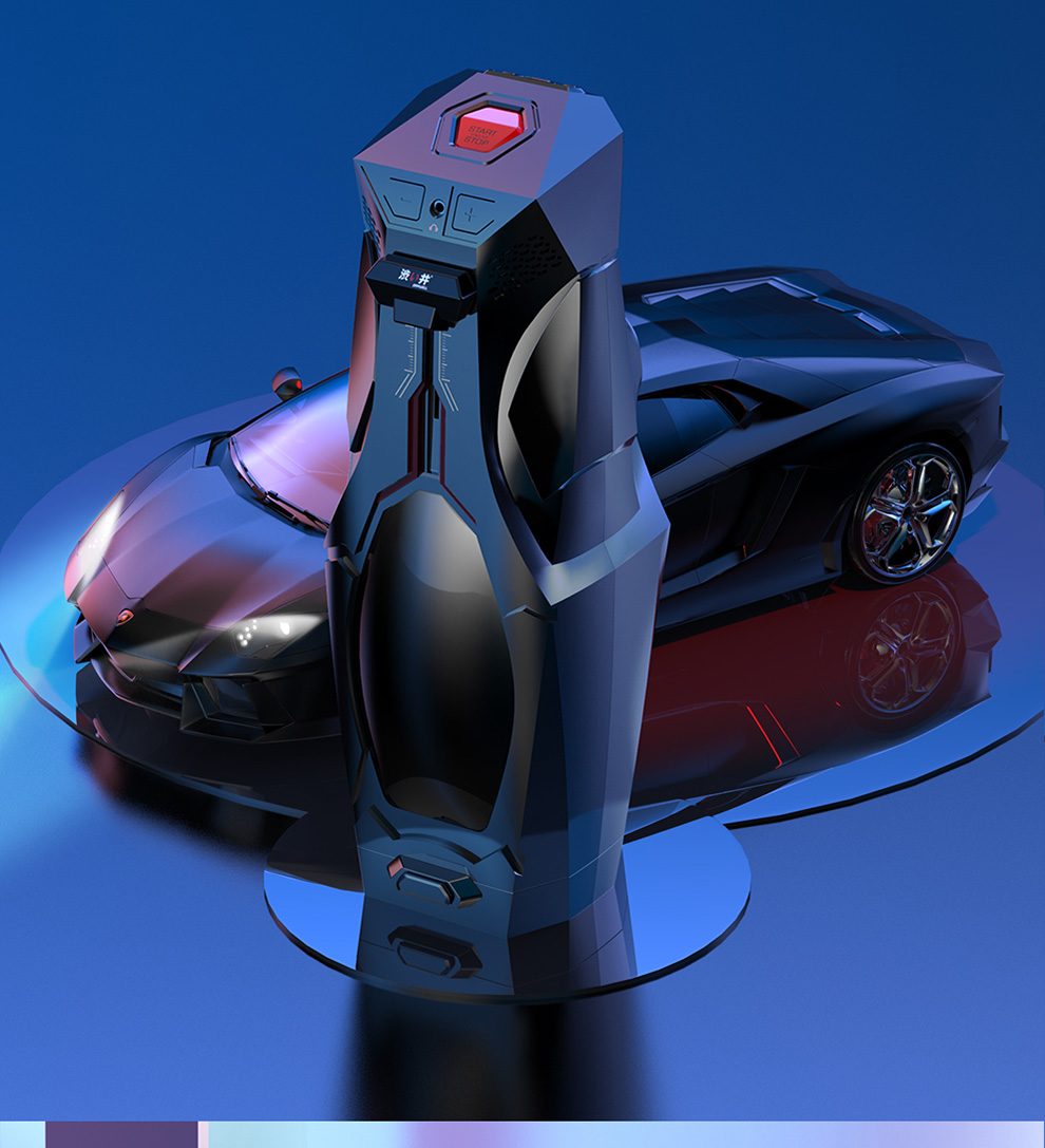 Drywell - Lamborghini Auto Masturbator - Black photo-2