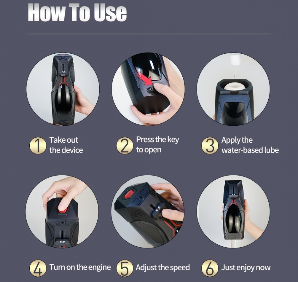 Drywell - Lamborghini Auto Masturbator - Black photo-11